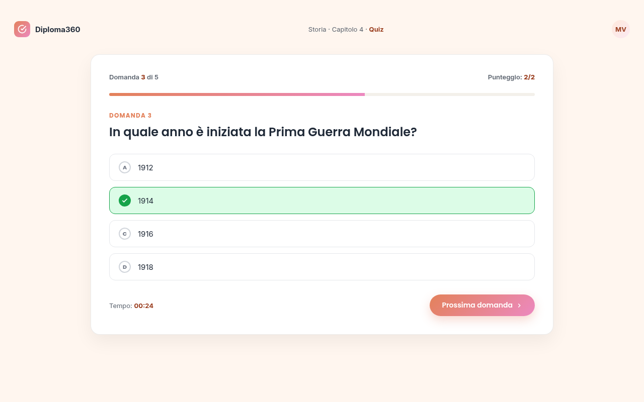 Quiz di verifica sulla lezione